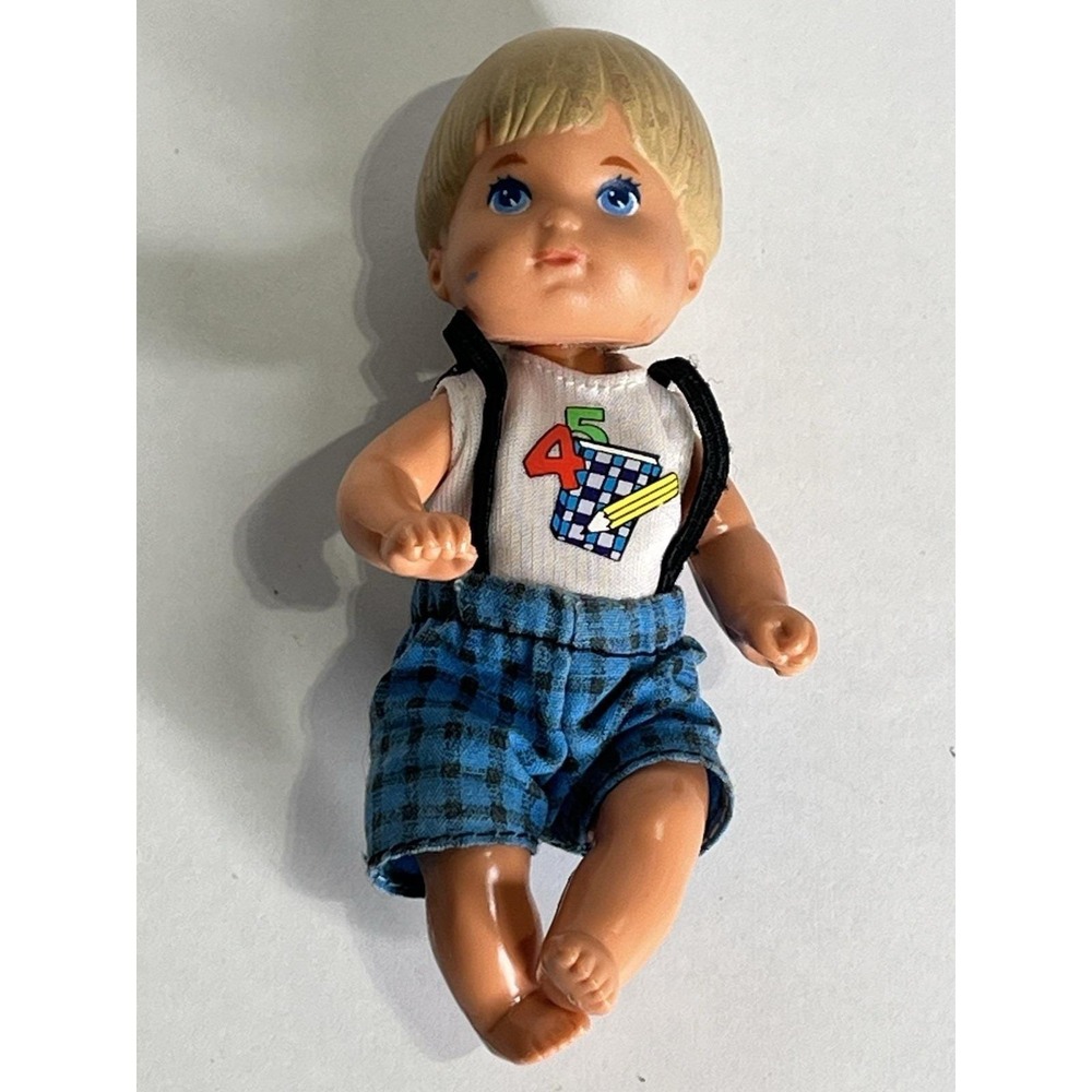 Vintage Mattel Barbie 1976/1995 Tommy Doll Teacher Barbie Set 4.5 Inches‎